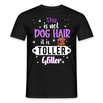 Nova Scotia Duck Tollin Retriever glitter gift - Men's T-Shirt - black - Front - AI Model Male 178 light (178cm)