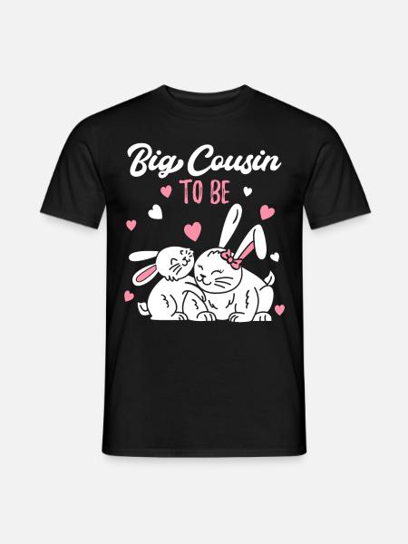 Bald grosse Cousine / Ich werde große Cousine - T-shirt herr - svart