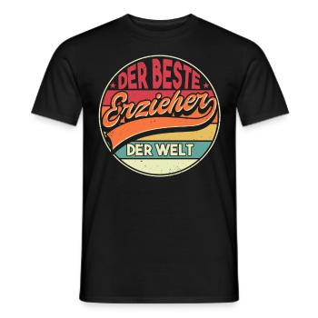 Erzieher Kindergärtner Geschenk - Männer T-Shirt - Schwarz - Vorne - AI Model Male 178 light (178cm)