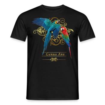 Macaws - Men's T-Shirt - black - Front - AI Model Male 178 light (178cm)