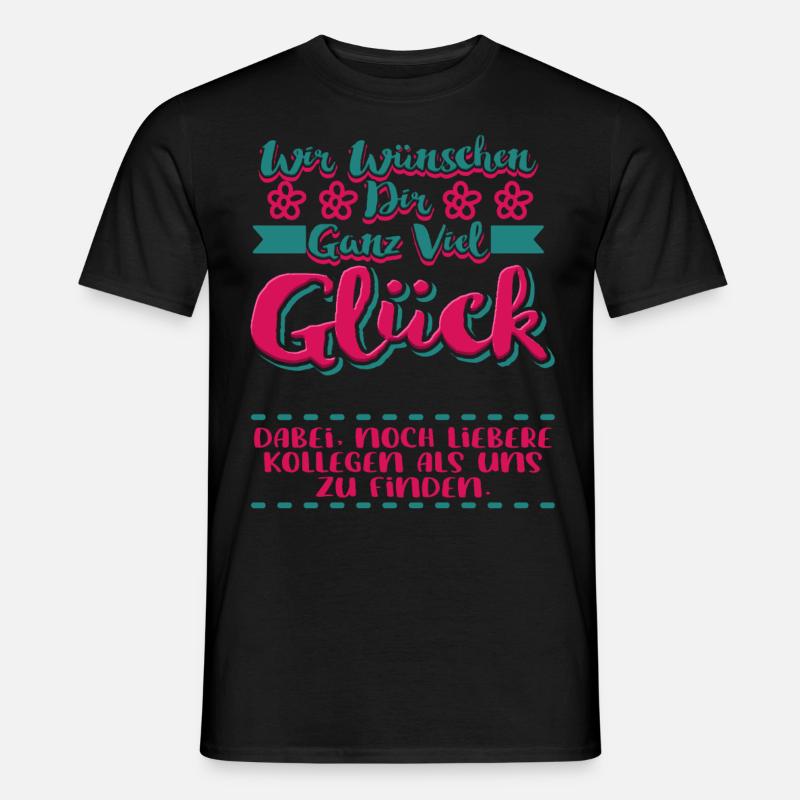 Abschied Arbeitskollegin Geschenk - Männer T-Shirt - Schwarz