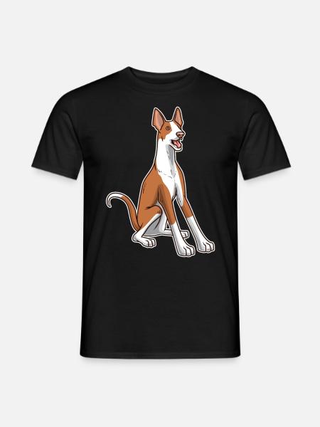 Podenco Hund Geschenkidee - Männer T-Shirt - Schwarz