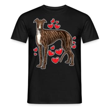 Galgo Espanol lévriers cadeau - T-shirt homme - noir - Devant - AI Model Male 178 light (178cm)