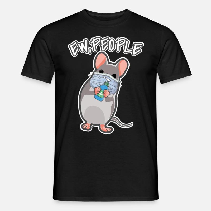 EW People Maus Lustiger Mäuse Spruch Rennmaus - Männer T-Shirt - Schwarz