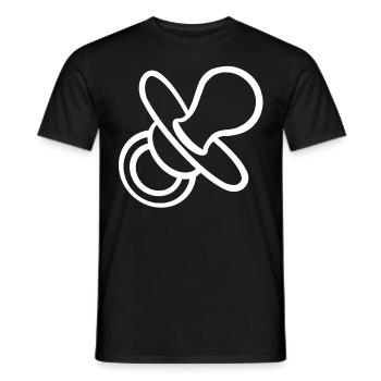sucettes cadeau bébé bébé bébé - T-shirt homme - noir - Devant - AI Model Male 178 light (178cm)