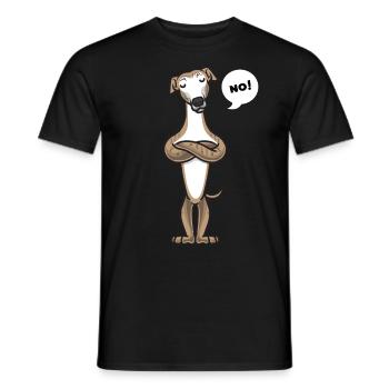 Stur Galgo Español chien drôle - T-shirt homme - noir - Devant - AI Model Male 178 light (178cm)