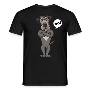 Sturer Irish wolfhound dog funny dog possessions - Men's T-Shirt - black - Front - AI Model Male 178 light (178cm)