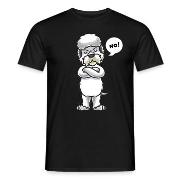 Sturer Dandie Dinmont Terrier Dog Funny - Men's T-Shirt - black - Front - AI Model Male 178 light (178cm)