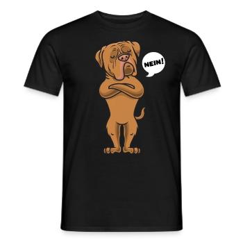 Bordeauxdogge Bordeaux Dogge lustig - Männer T-Shirt - Schwarz - Vorne - AI Model Male 178 light (178cm)