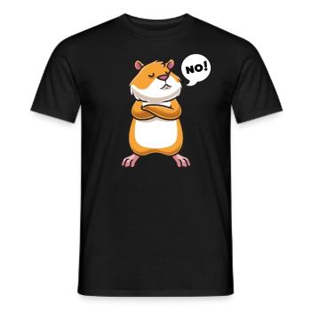Sturer Goldhamster Zwerghamster - Männer T-Shirt - Schwarz - Vorne - AI Model Male 178 light (178cm)