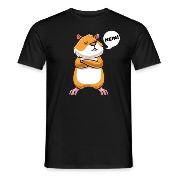 Sturer Goldhamster Zwerghamster - Männer T-Shirt - Schwarz - Vorne - AI Model Male 178 light (178cm)
