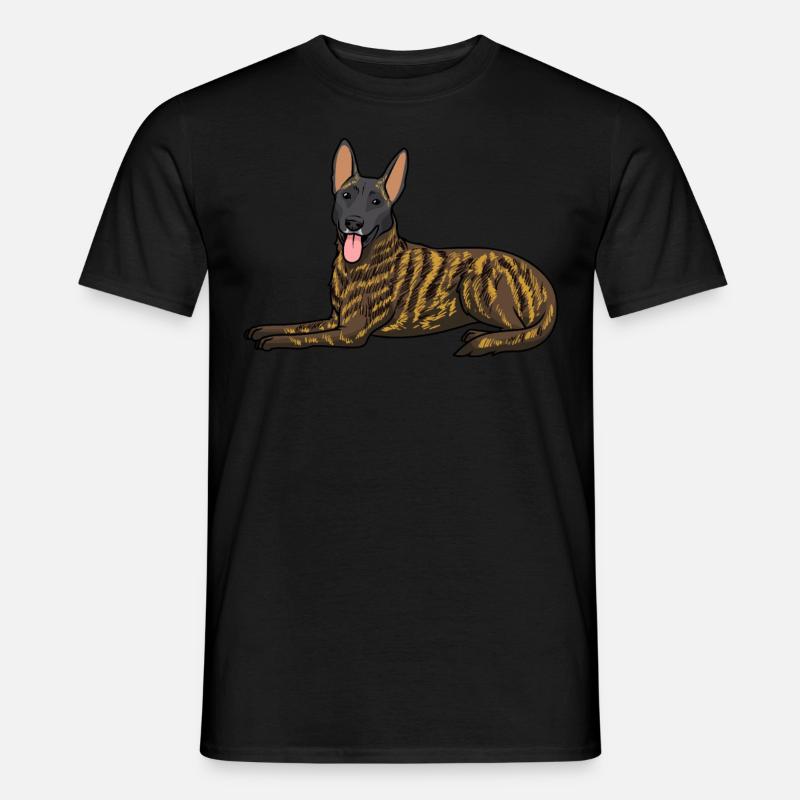 Hollandse Herdershond Holländischer Schäferhund - Männer T-Shirt - Schwarz