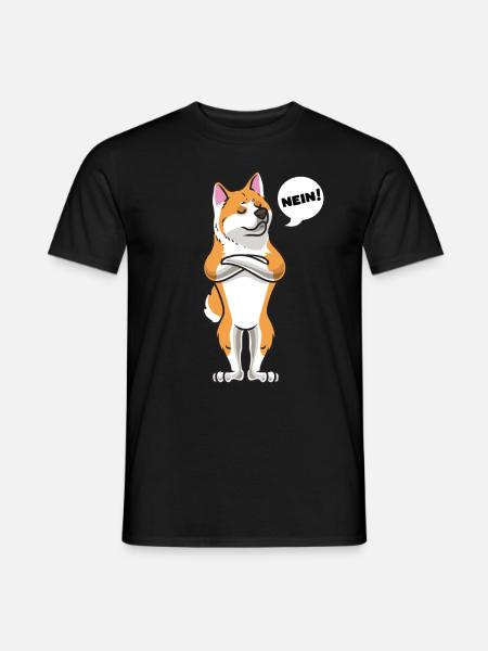 Sturer Akita Inu Hund lustig Akita Ken - Männer T-Shirt - Schwarz