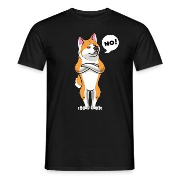 Stuer Akita Inu chien amusant Akita Ken - T-shirt homme - noir - Devant - AI Model Male 178 light (178cm)