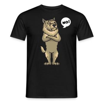 Sturer Berger de Picardie chien drôle de chien amateur - T-shirt homme - noir - Devant - AI Model Male 178 light (178cm)