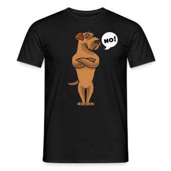 Sturer Irish Terrier - Men's T-Shirt - black - Front - AI Model Male 178 light (178cm)