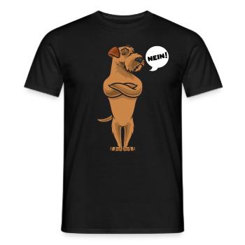 Sturer Irish Terrier - Männer T-Shirt - Schwarz - Vorne - AI Model Male 178 light (178cm)