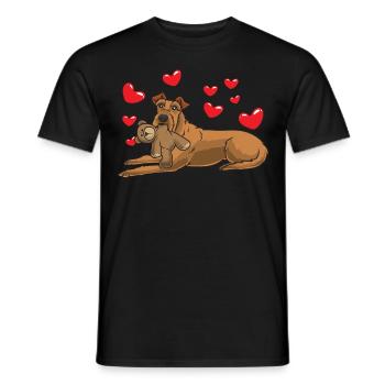 Sturer Irish Terrier - Men's T-Shirt - black - Front - AI Model Male 178 light (178cm)
