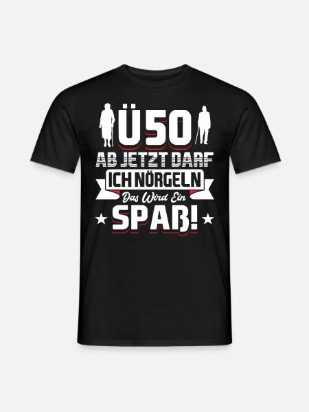 50 Geburtstag Mann - Männer T-Shirt - Schwarz