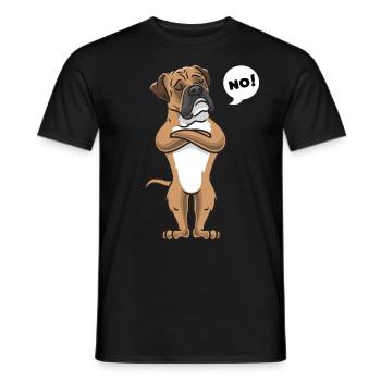 Sturer Continental Bulldog Hund - Männer T-Shirt - Schwarz - Vorne - AI Model Male 178 light (178cm)