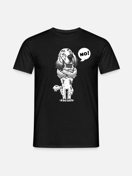 Sturer English Setter Dog - Men's T-Shirt - black