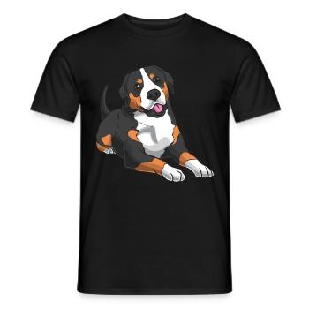 Grand Sennenhund suisse - T-shirt homme - noir - Devant - AI Model Male 178 light (178cm)