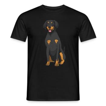 Chien d’incendie - T-shirt homme - noir - Devant - AI Model Male 178 light (178cm)