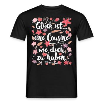 Cousine Cousinchen Kusine - Männer T-Shirt - Schwarz - Vorne - AI Model Male 178 light (178cm)