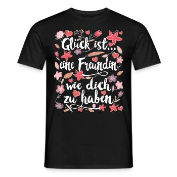 Freundin beste Freundinnen Geschenk - Männer T-Shirt - Schwarz - Vorne - AI Model Male 178 light (178cm)