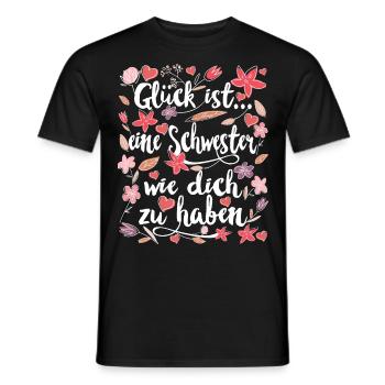 Beste Schwester - Männer T-Shirt - Schwarz - Vorne - AI Model Male 178 light (178cm)