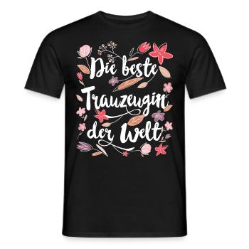 Beste Trauzeugin - Männer T-Shirt - Schwarz - Vorne - AI Model Male 178 light (178cm)