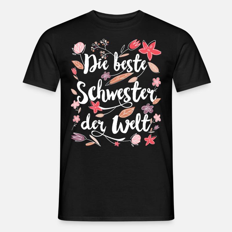 Beste Schwester - Männer T-Shirt - Schwarz