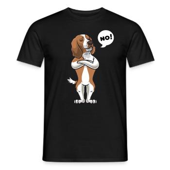 Sturer Welsh Springer Spaniel Chien - T-shirt homme - noir - Devant - AI Model Male 178 light (178cm)