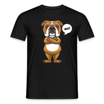 Sture bouledogue anglaise - T-shirt homme - noir - Devant - AI Model Male 178 light (178cm)