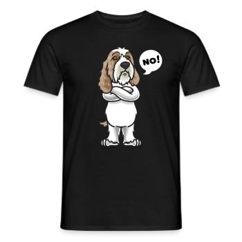 Sturer Petit Basset Griffon Vendéen chien - T-shirt homme - noir - Devant - AI Model Male 178 light (178cm)
