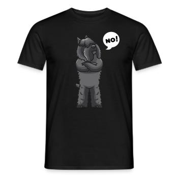 Bouvier des Flandres Chien flédrier - T-shirt homme - noir - Devant - AI Model Male 178 light (178cm)
