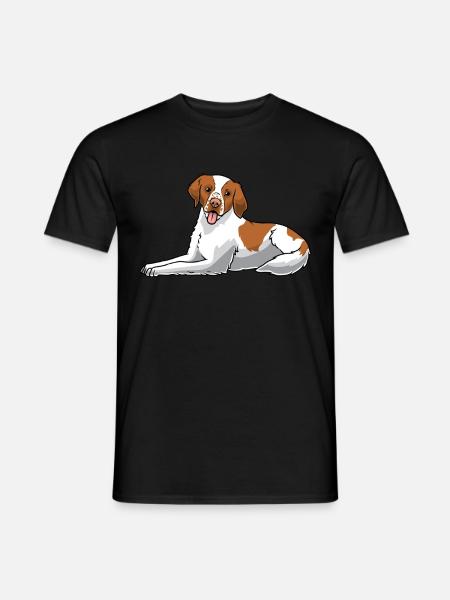 Epagneul Breton - Männer T-Shirt - Schwarz