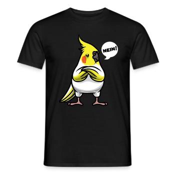 Cockatiel Cockatoo parakeet Ornithology - Men's T-Shirt - black - Front - AI Model Male 178 light (178cm)
