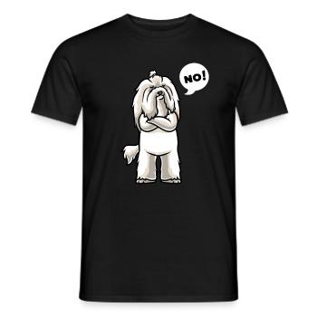 Sturer Coton de Tuléar Chiens - T-shirt homme - noir - Devant - AI Model Male 178 light (178cm)