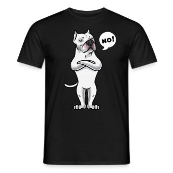 Sturer Dogo Argentino Chien - T-shirt homme - noir - Devant - AI Model Male 178 light (178cm)