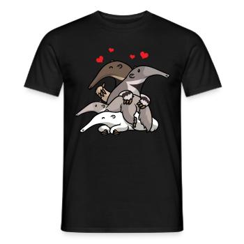 anteater - Men's T-Shirt - black - Front - AI Model Male 178 light (178cm)