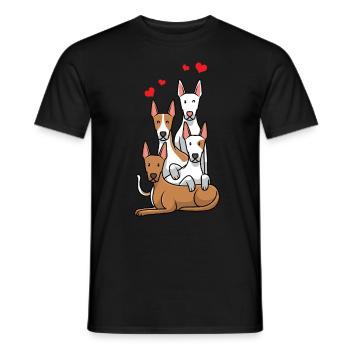 Podenco chiens - T-shirt homme - noir - Devant - AI Model Male 178 light (178cm)