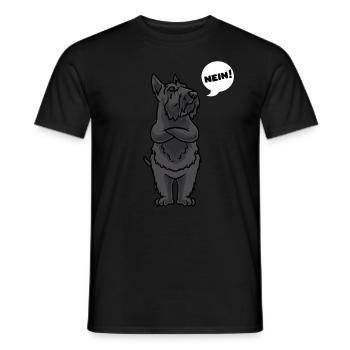 Stuer Scottish Terrier Chien - T-shirt homme - noir - Devant - AI Model Male 178 light (178cm)
