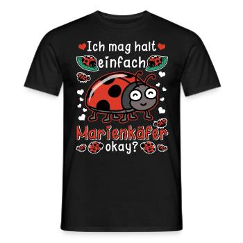 Marienkäfer Marienkäferflügel Maikäfer - Männer T-Shirt - Schwarz - Vorne - AI Model Male 178 light (178cm)