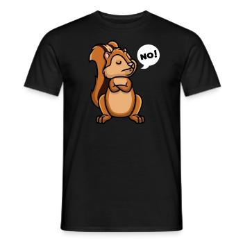 Chipmhörchen Cheek squirrel - Men's T-Shirt - black - Front - AI Model Male 178 light (178cm)