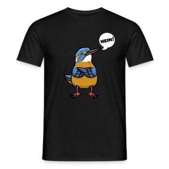 Sturer Eisvogel - Männer T-Shirt - Schwarz - Vorne - AI Model Male 178 light (178cm)