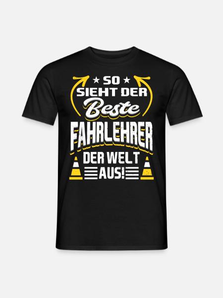 Bester Fahrlehrer - Männer T-Shirt - Schwarz