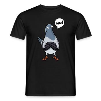 Pigeons éleveurs de pigeons - T-shirt homme - noir - Devant - AI Model Male 178 light (178cm)