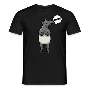Sturer Tapir - Männer T-Shirt - Schwarz - Vorne - AI Model Male 178 light (178cm)