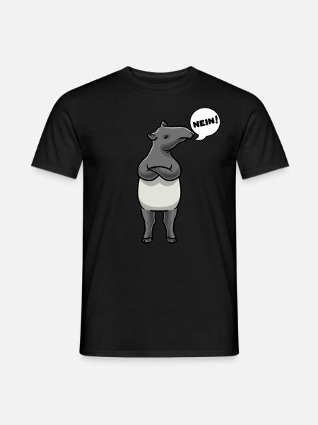 Stubborn tapir - Men's T-Shirt - black